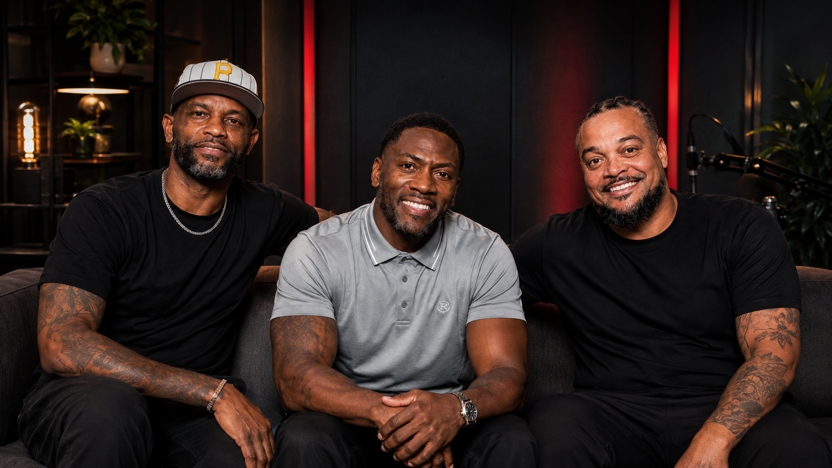 Ryan Clark, Channing Crowder and Fred Taylor