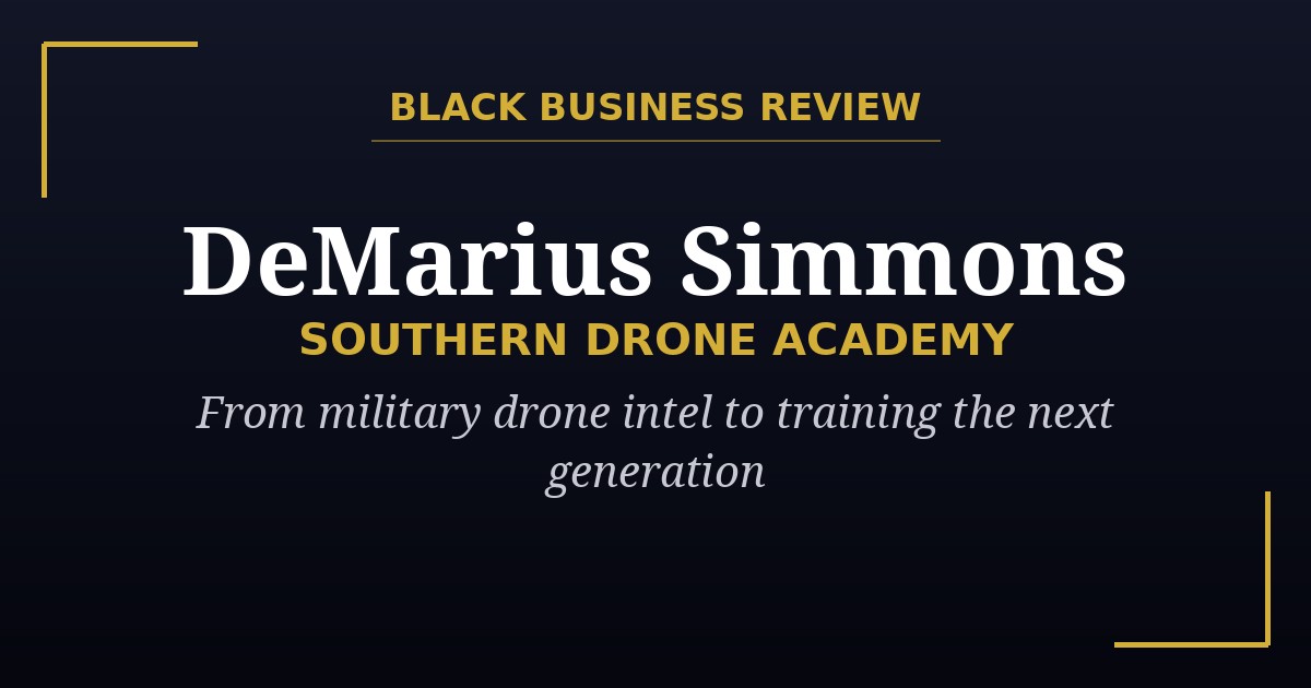 DeMarius Simmons featured on Black Business Review